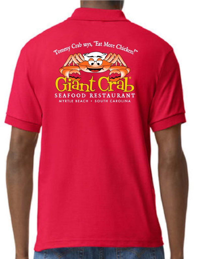 Eat More Chicken Polo Shirt - Giant Crab Seafood Restaurant